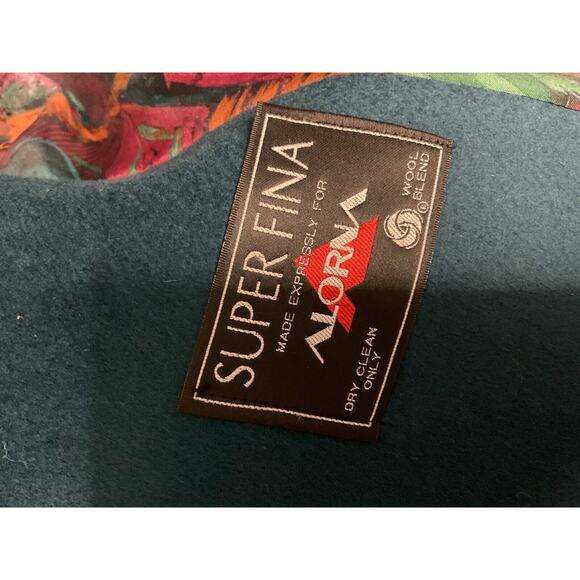 Vintage Alorna Super Fina Wool Blend L Coat Double Breasted Made in USA Parka - Picture 5 of 8